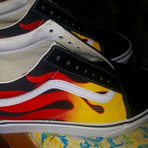 Vans old skool (flames)